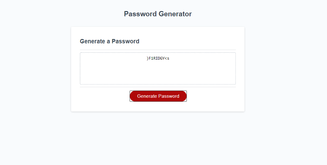 Password Generator